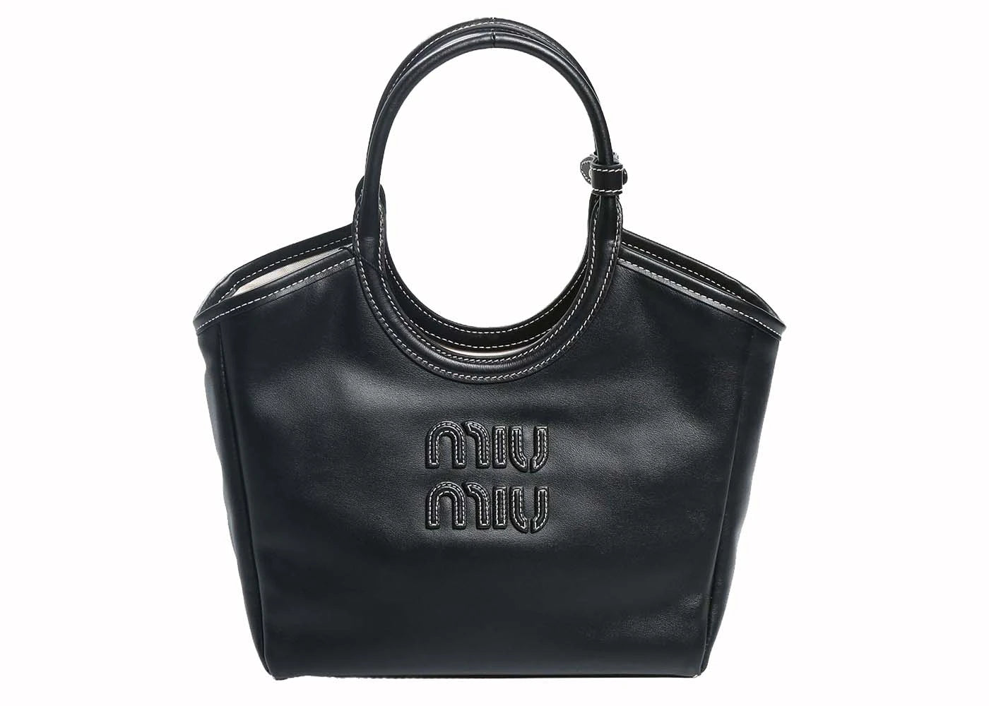 Miu Miu Ivy Leather Bag Nero