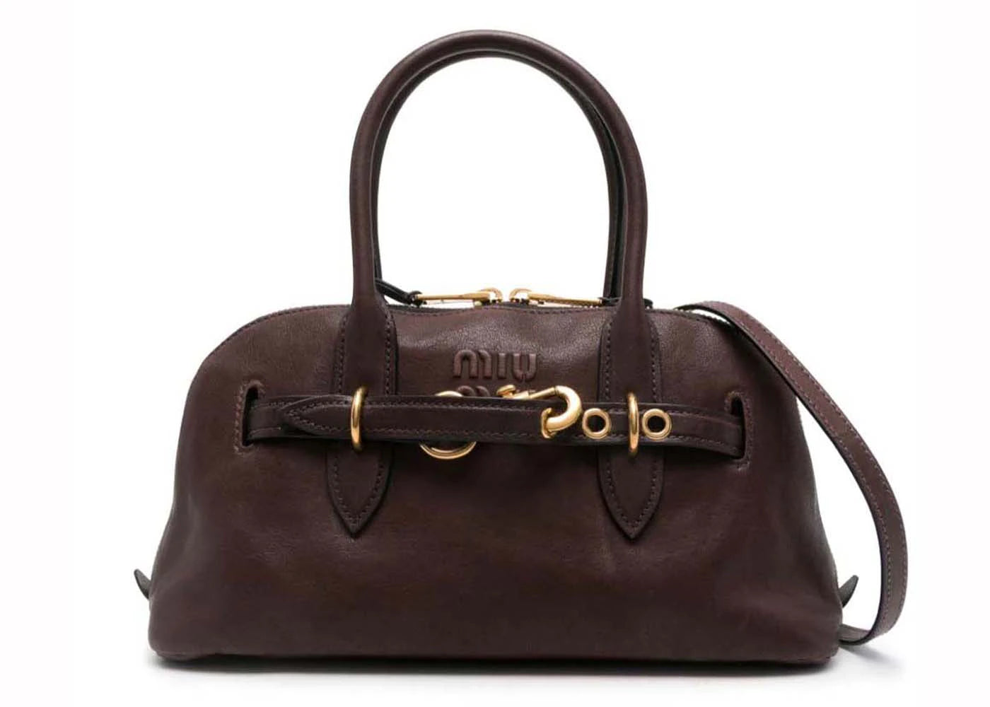 Miu Miu Nappa Aviator Trunk Handbag Radica