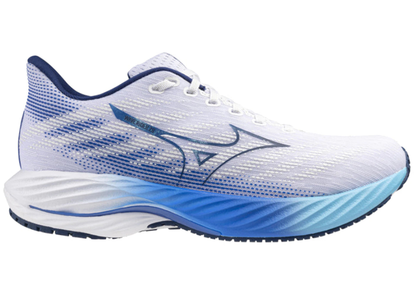 Mizuno Wave Rider 28 White Estate Blue