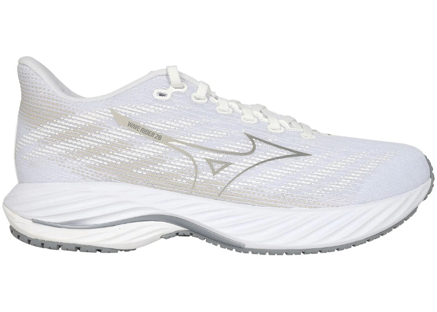 Mizuno Wave Rider 28 White Ultimate Grey