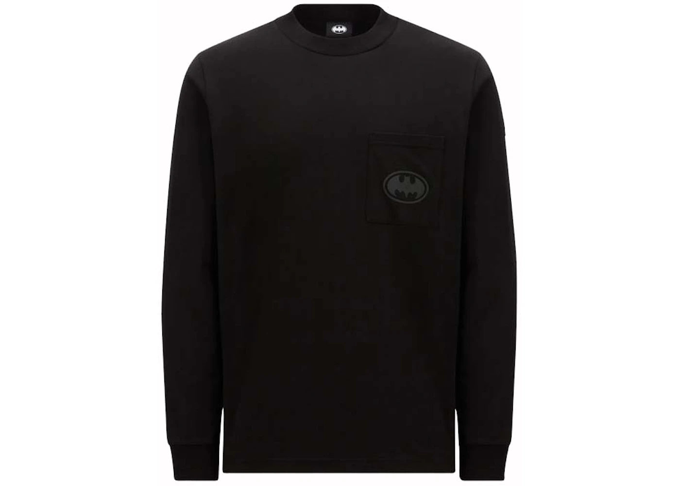 Moncler Batman Motif Long Sleeve T-Shirt Black