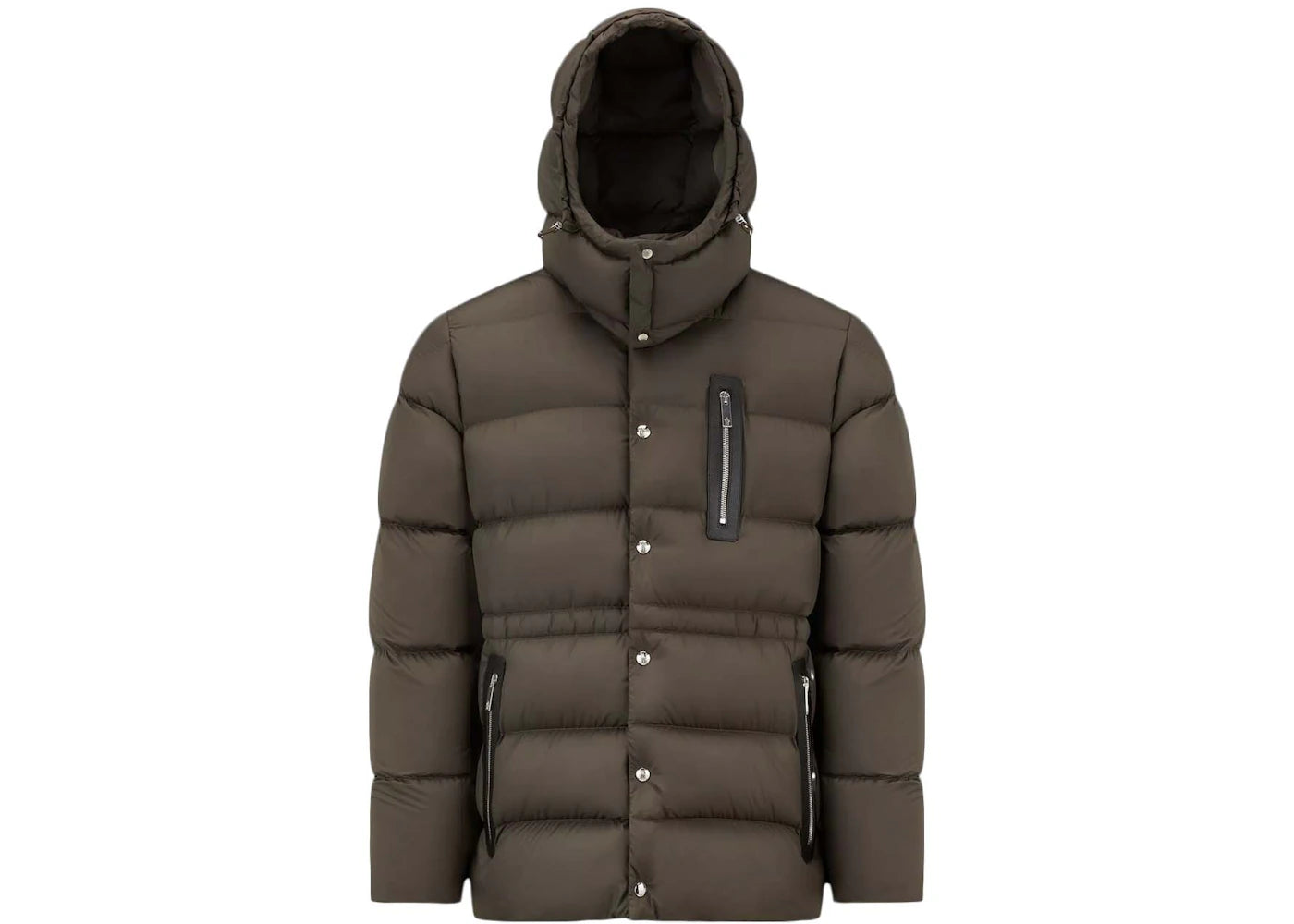 Moncler Bauges Short Down Jacket Dark Army Green