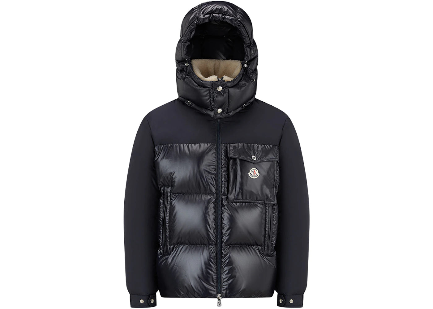 Moncler Bayuda Short Down Jacket Navy Blue