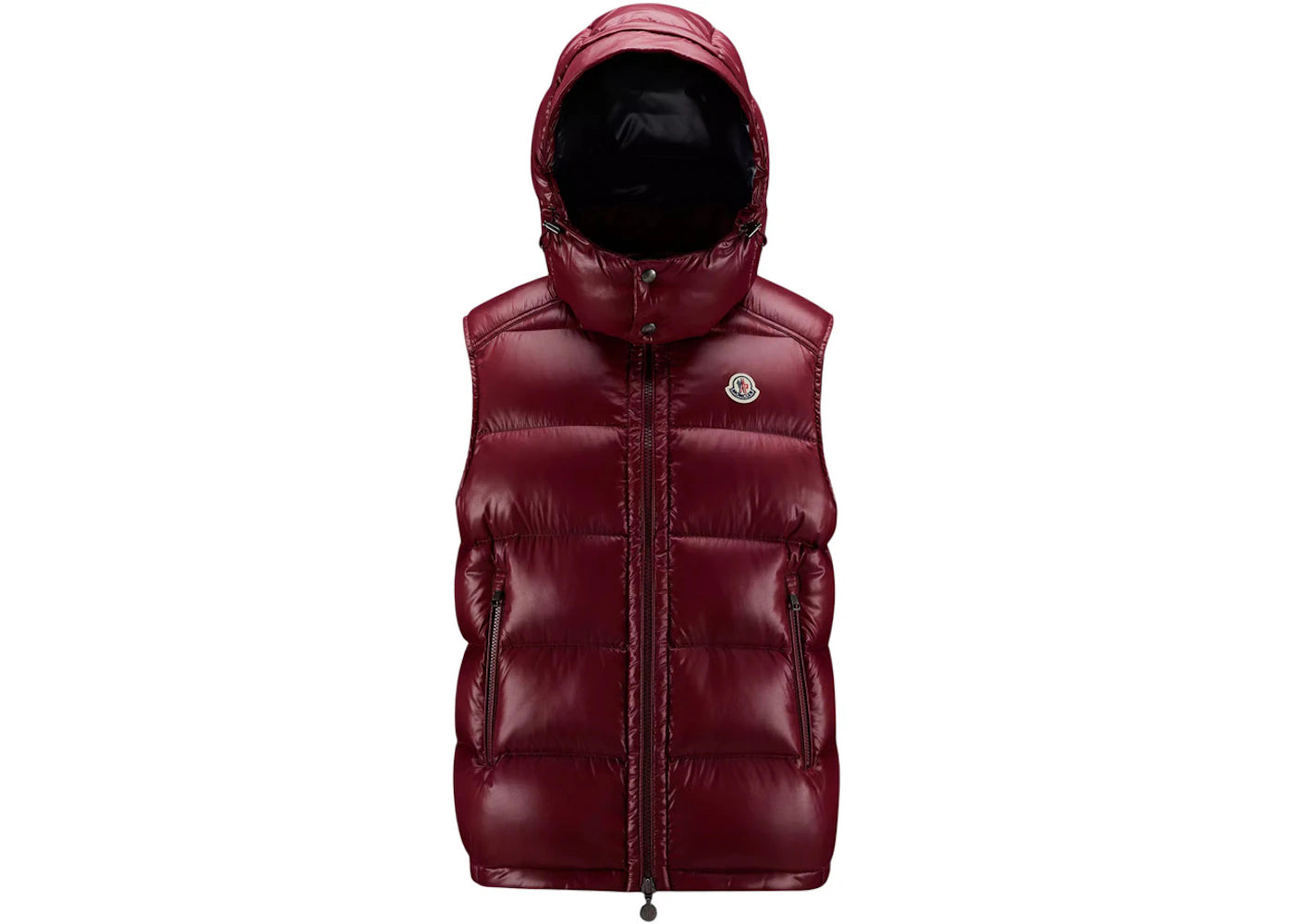 Moncler Bormes Down Vest Burgundy