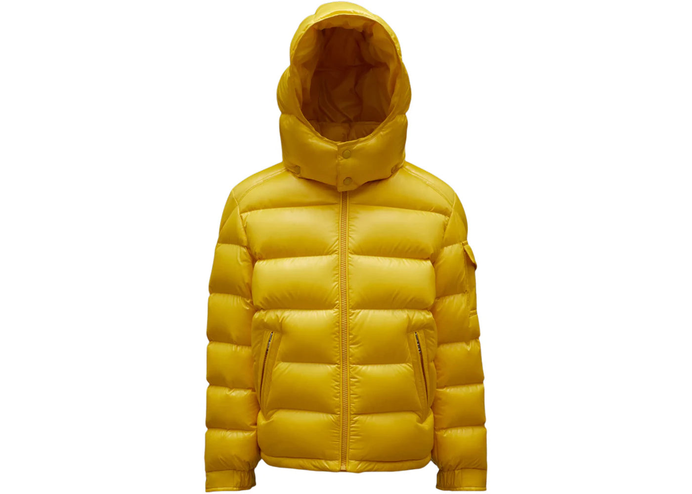 Moncler Boy's New Maya Short Down Kid's  Jacket Mustard Yellow