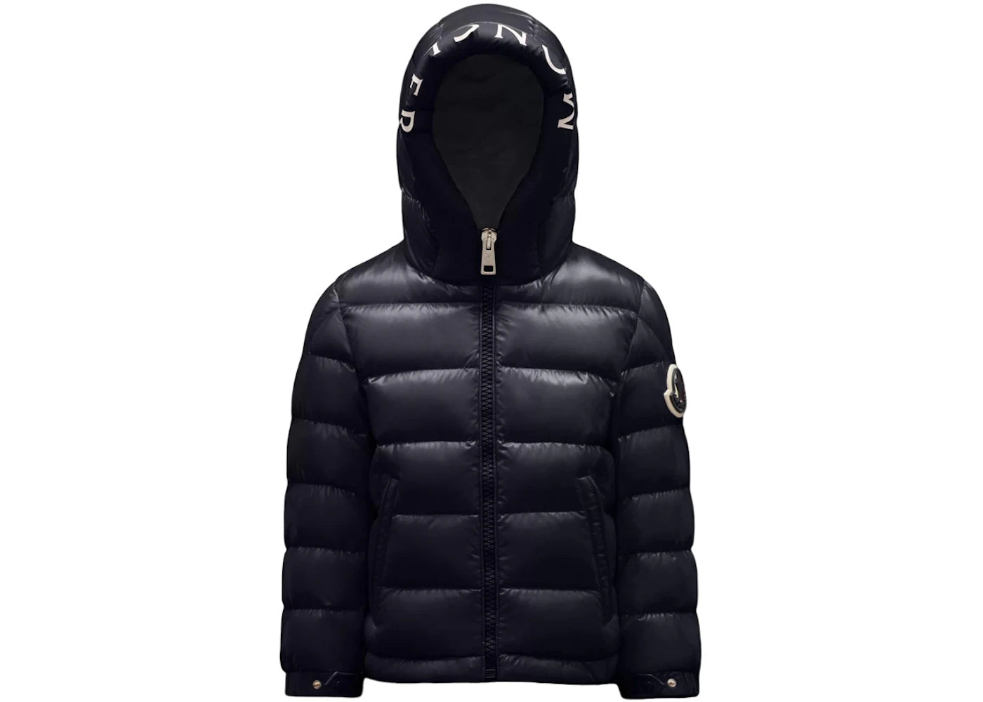 Moncler Boy's Salzan Short Down Kid's Jacket Night Blue