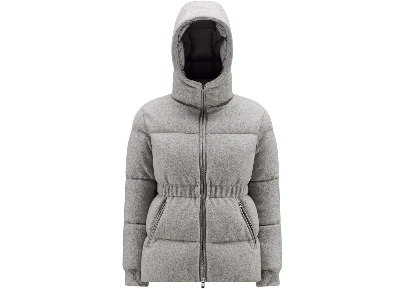 Moncler Daval Short Down Jacket Melane Light Gray