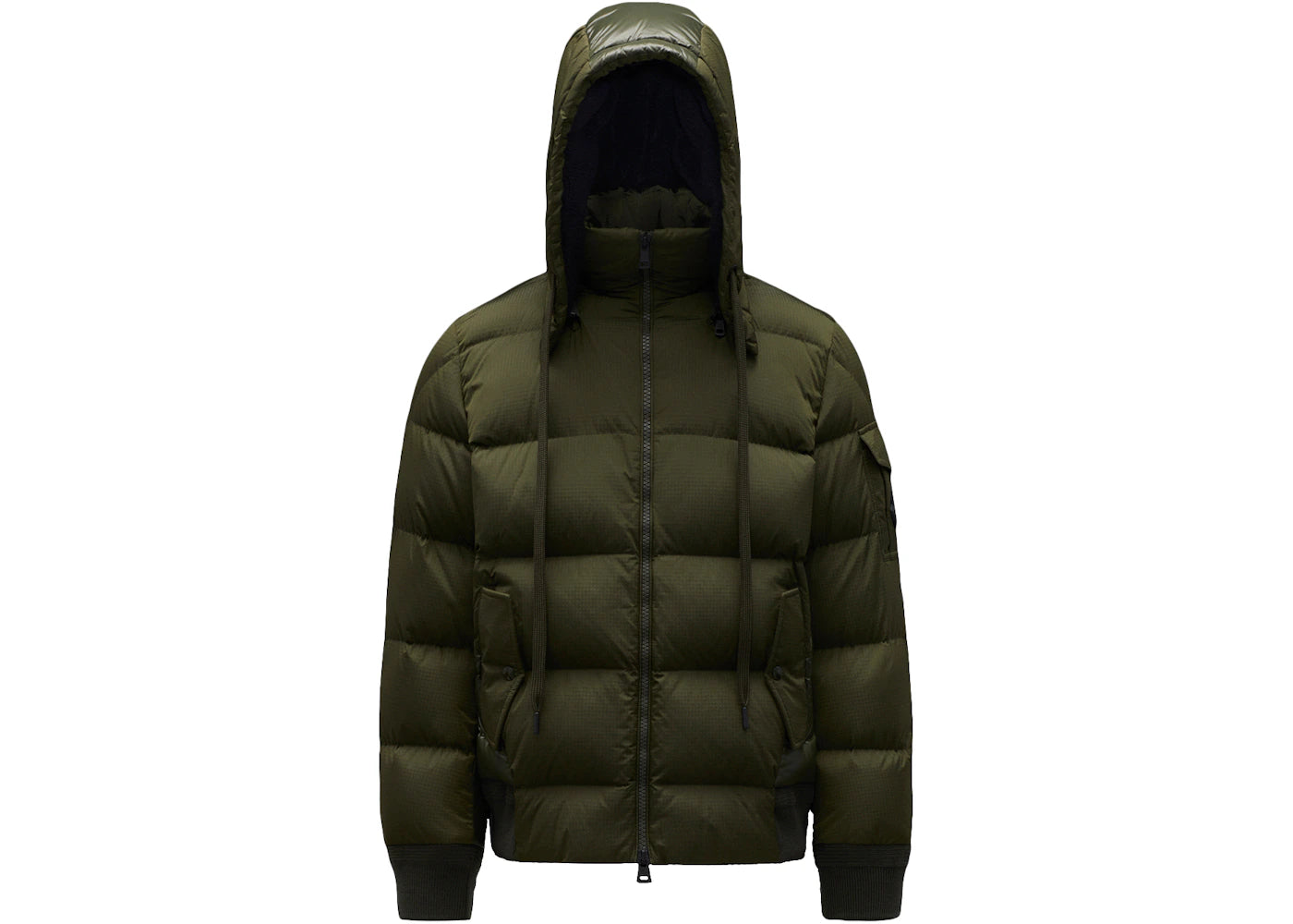 Moncler Deschamps Short Down Jacket Dark Army Green