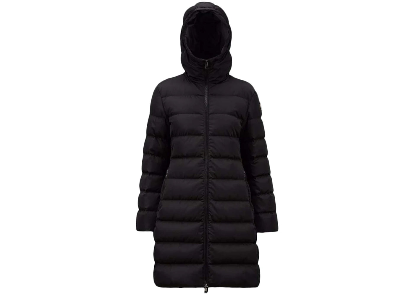 Moncler Dombes Long Down Jacket Black