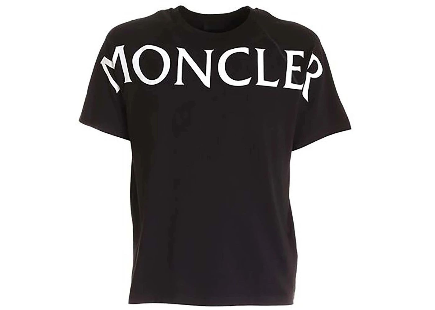 Moncler Front Logo Mens T-Shirt Black