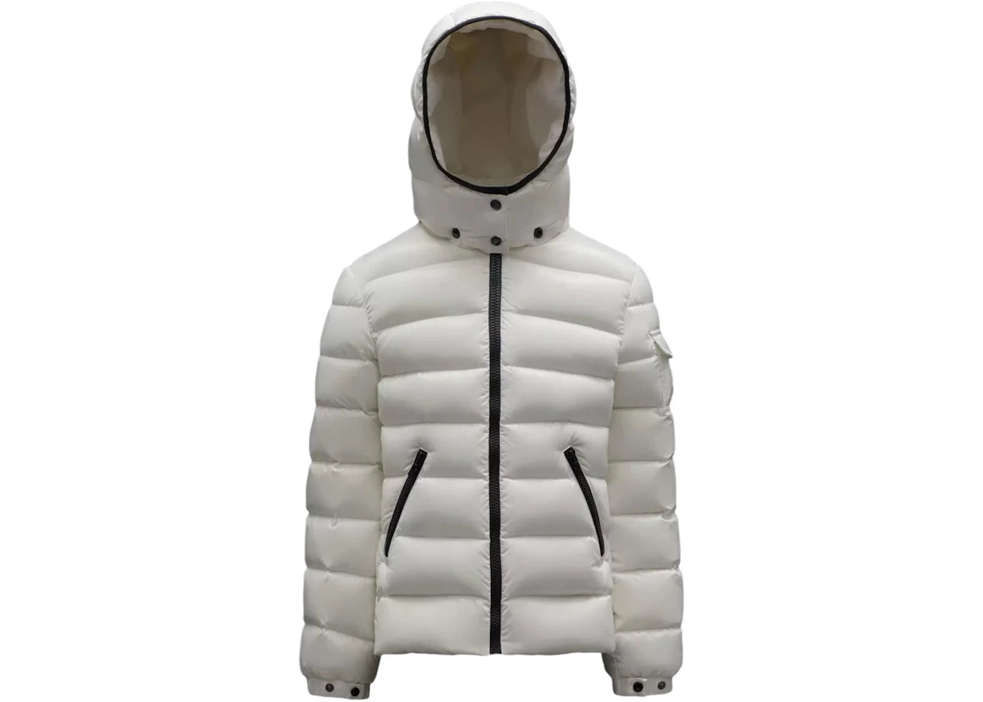 Moncler Girl's Bady Short Down Kid's Jacket Off White