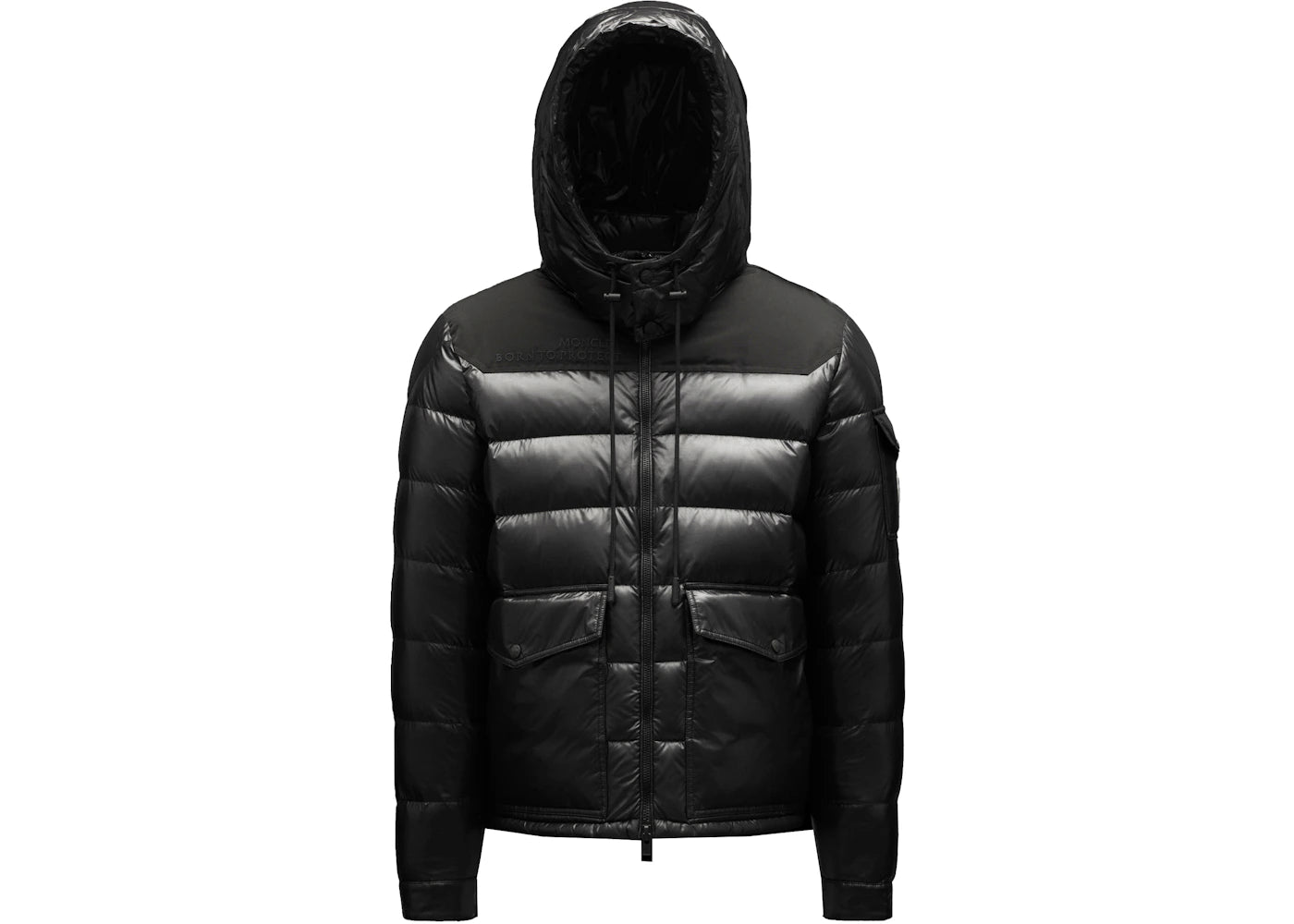 Moncler Gombei Short Down Jacket Black