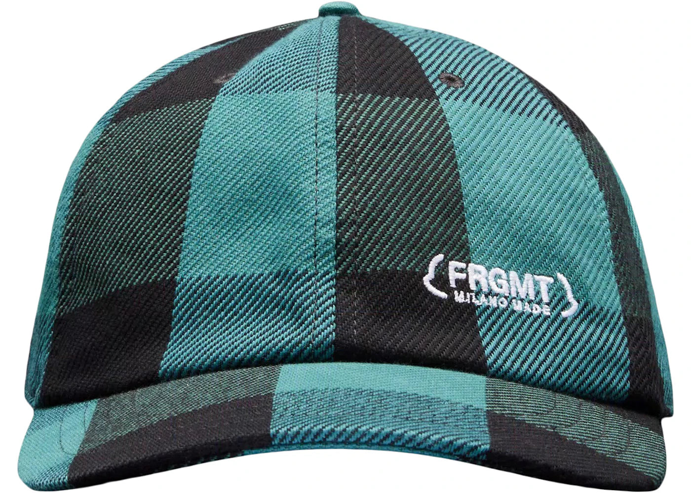 Moncler Hiroshi Fujiwara x Fragment Plaid Baseball Cap Black/Green