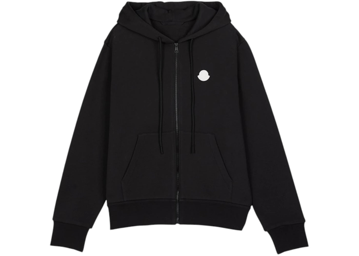 Moncler Hood Zip Up Sweatshirt Charcoal