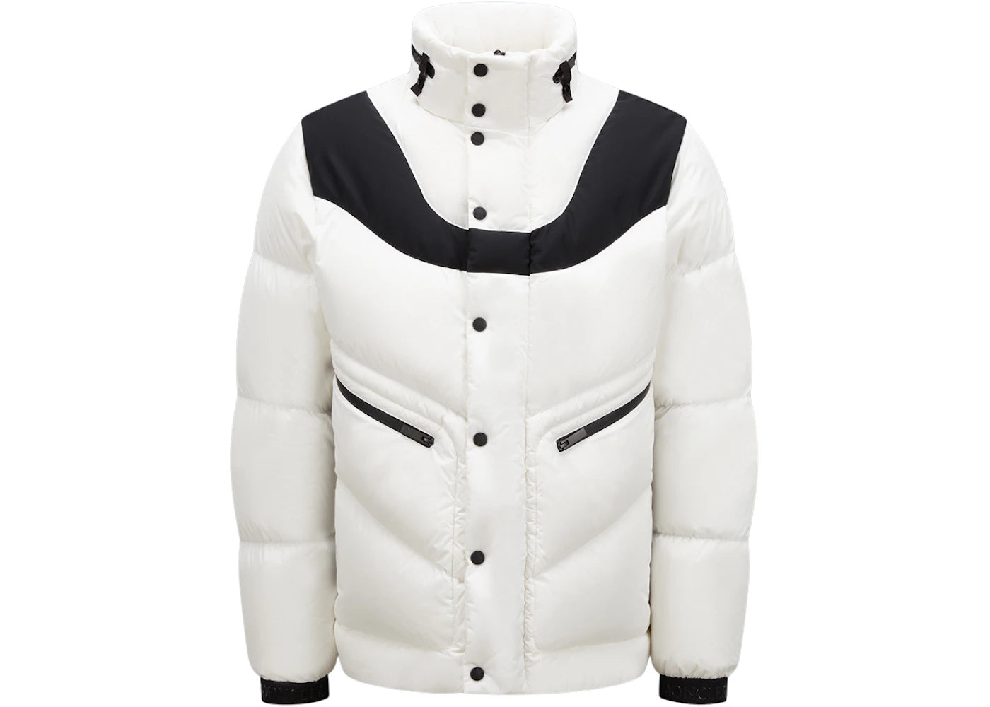 Moncler Iwaki Short Down Jacket Off White/Black