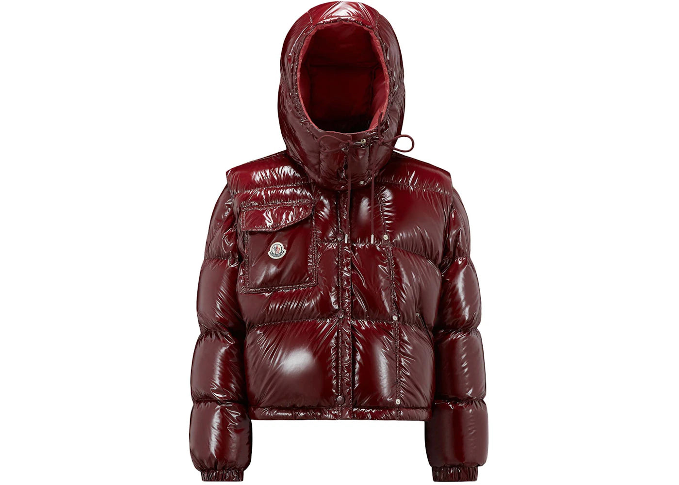 Moncler Karakorum Ripstop Short Down Jacket Burgundy (I20931A0018359607436)