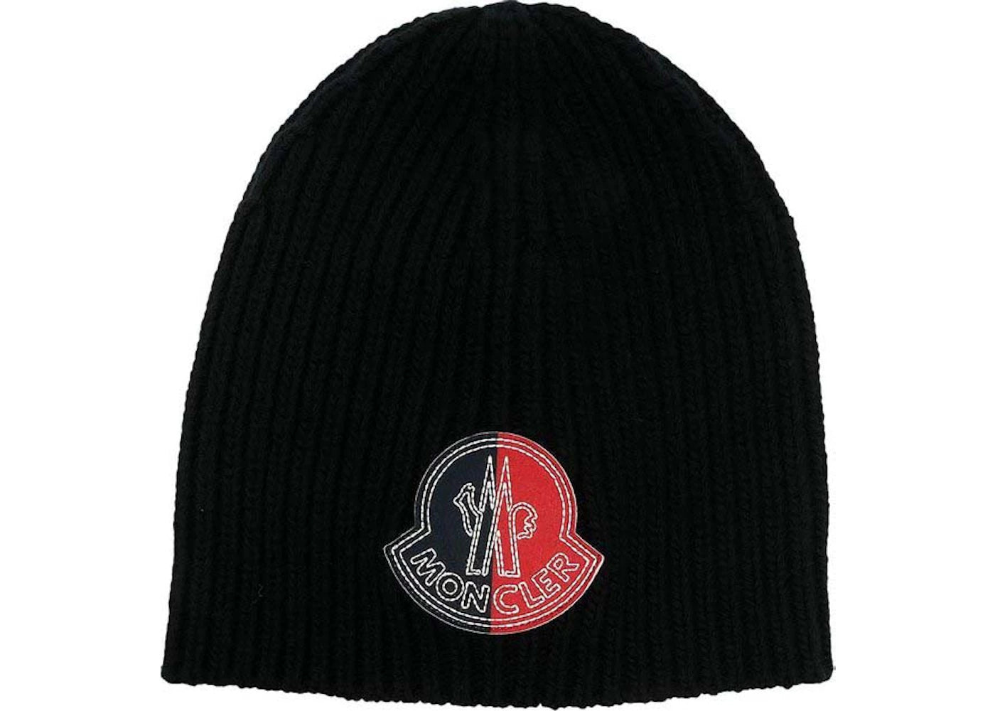 Moncler Knit Beanie Black/Red