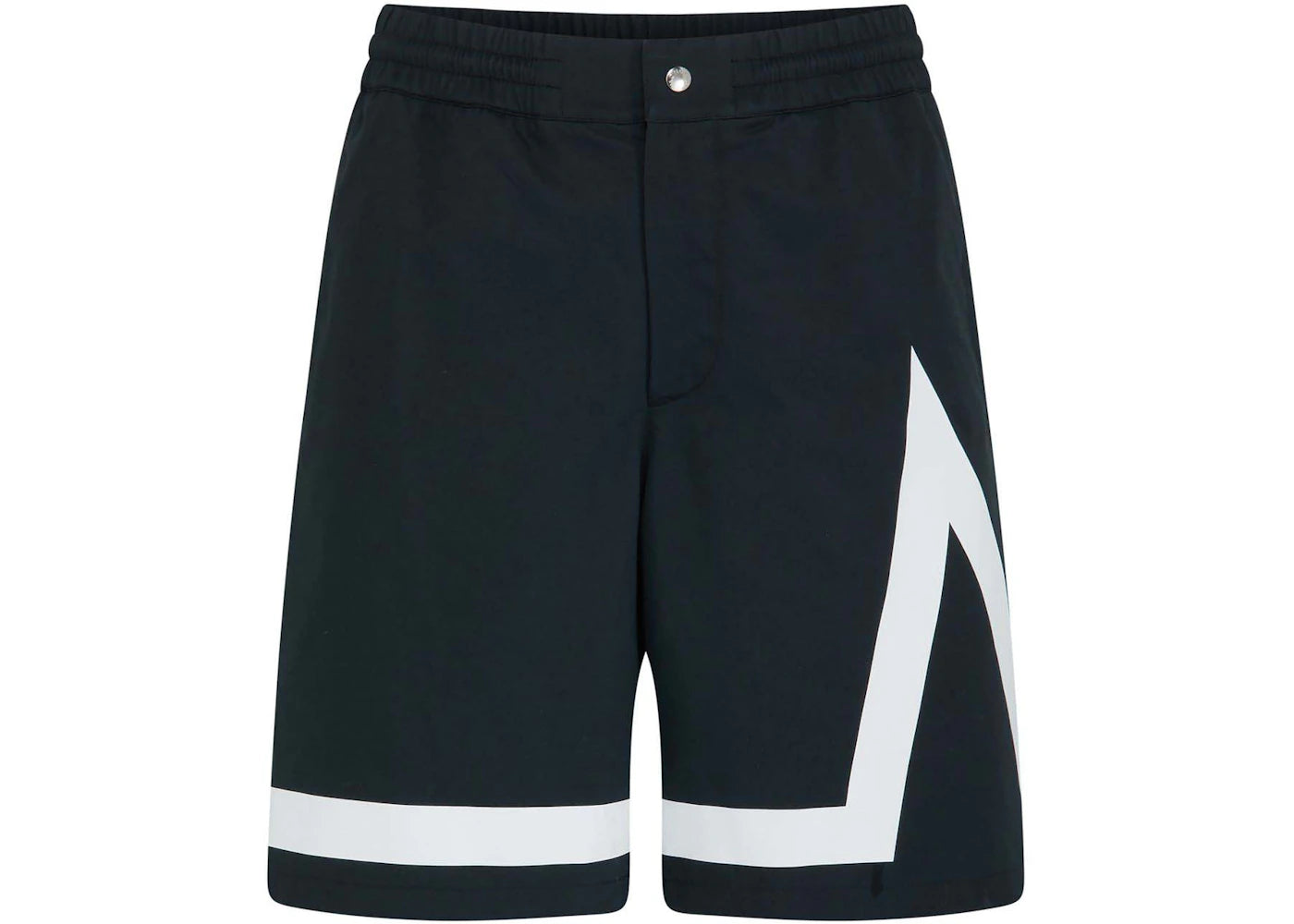 Moncler Logo Bermuda Shorts Black