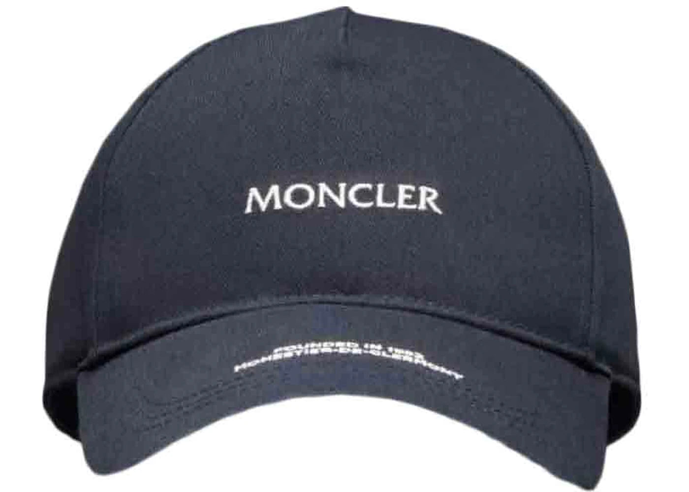 Moncler Logo Embroidered Baseball Cap Night Blue