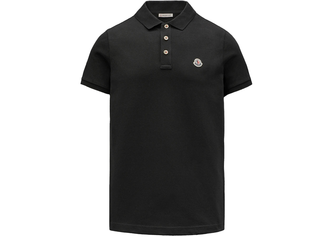 Moncler Logo Polo Shirt Black