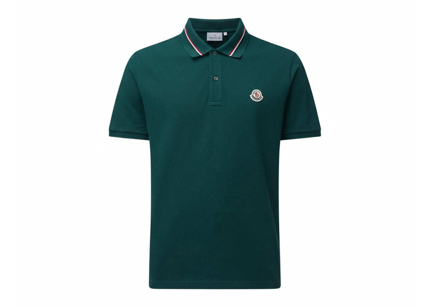Moncler Logo Polo Shirt Green