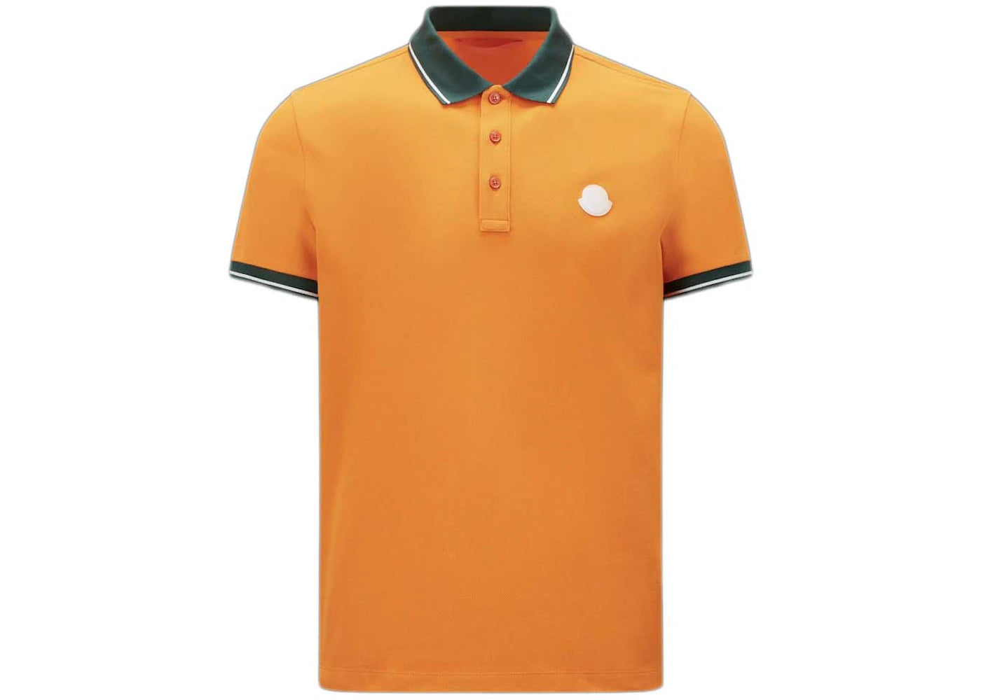 Moncler Logo Poloshirt Orange/Green