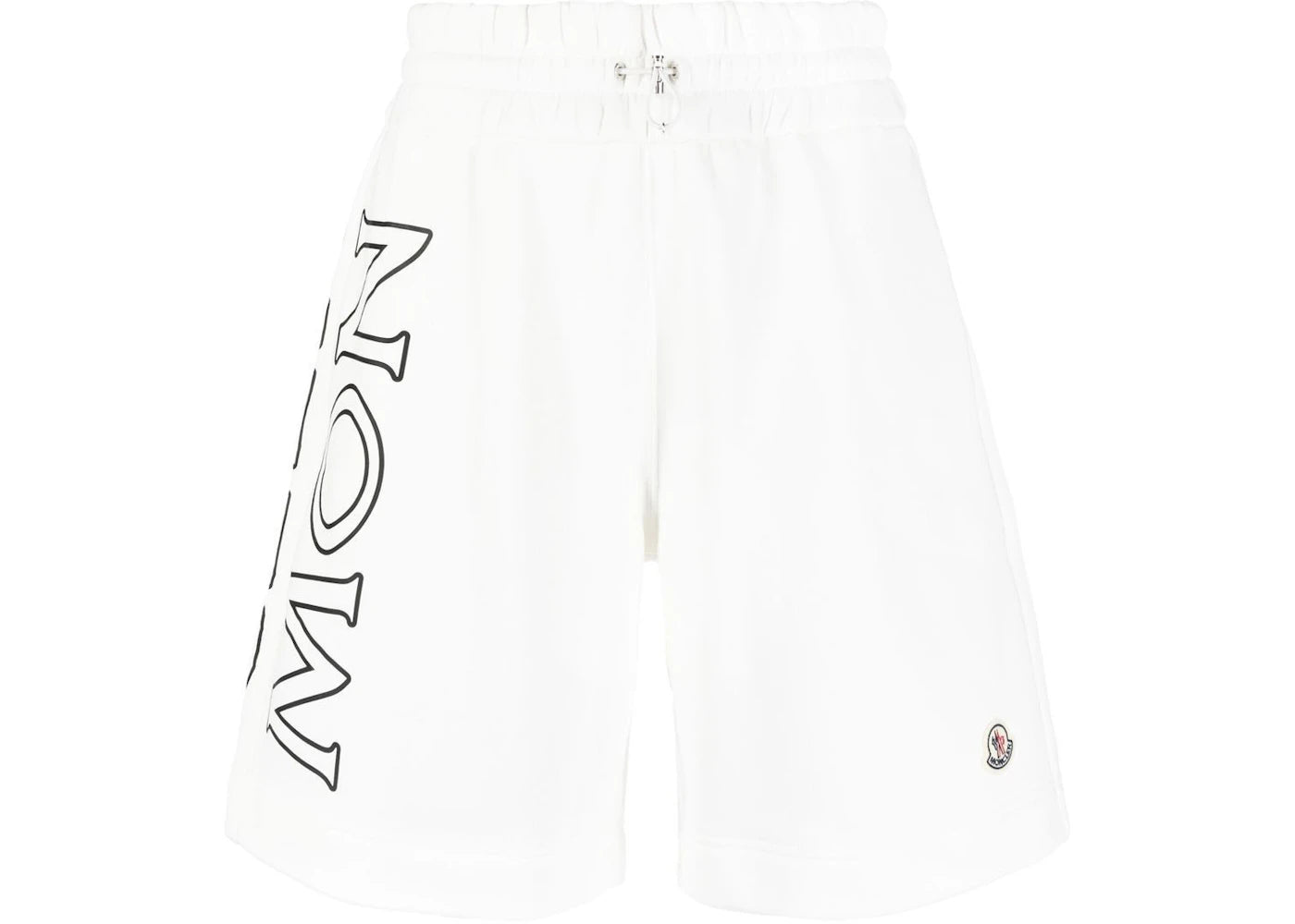 Moncler Logo Print Toggle Shorts White