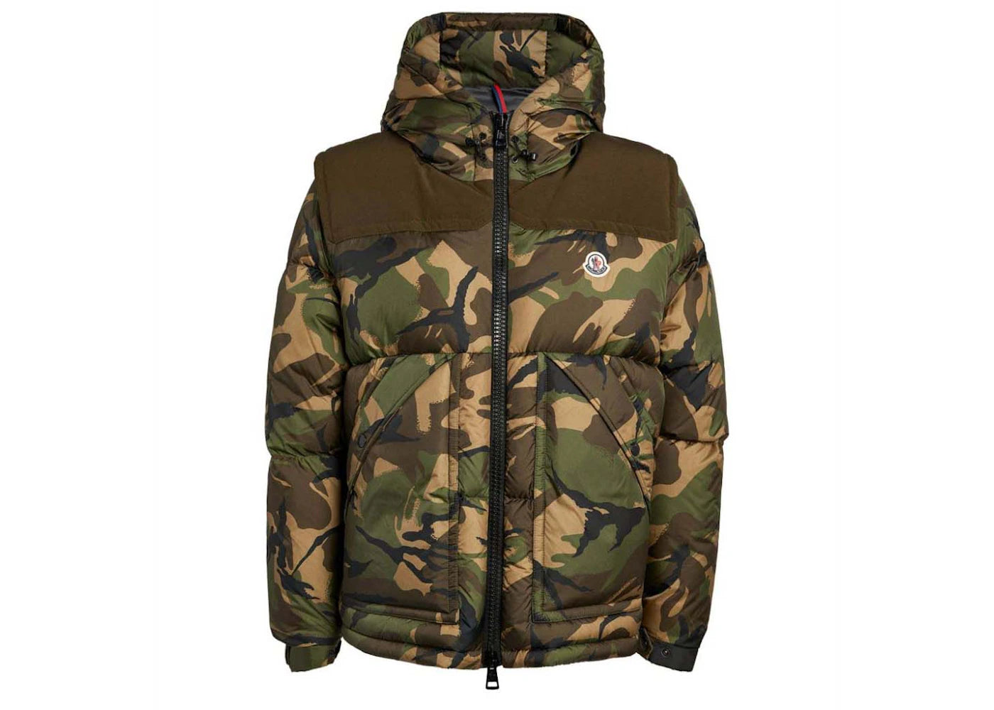 Moncler MEAKAN Jacket Down Detach Sleeve Jacket Green