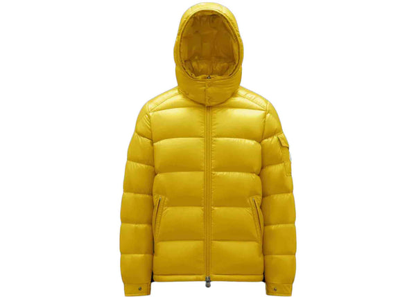 Moncler Maya Short Down Jacket Yellow – Side Kicks