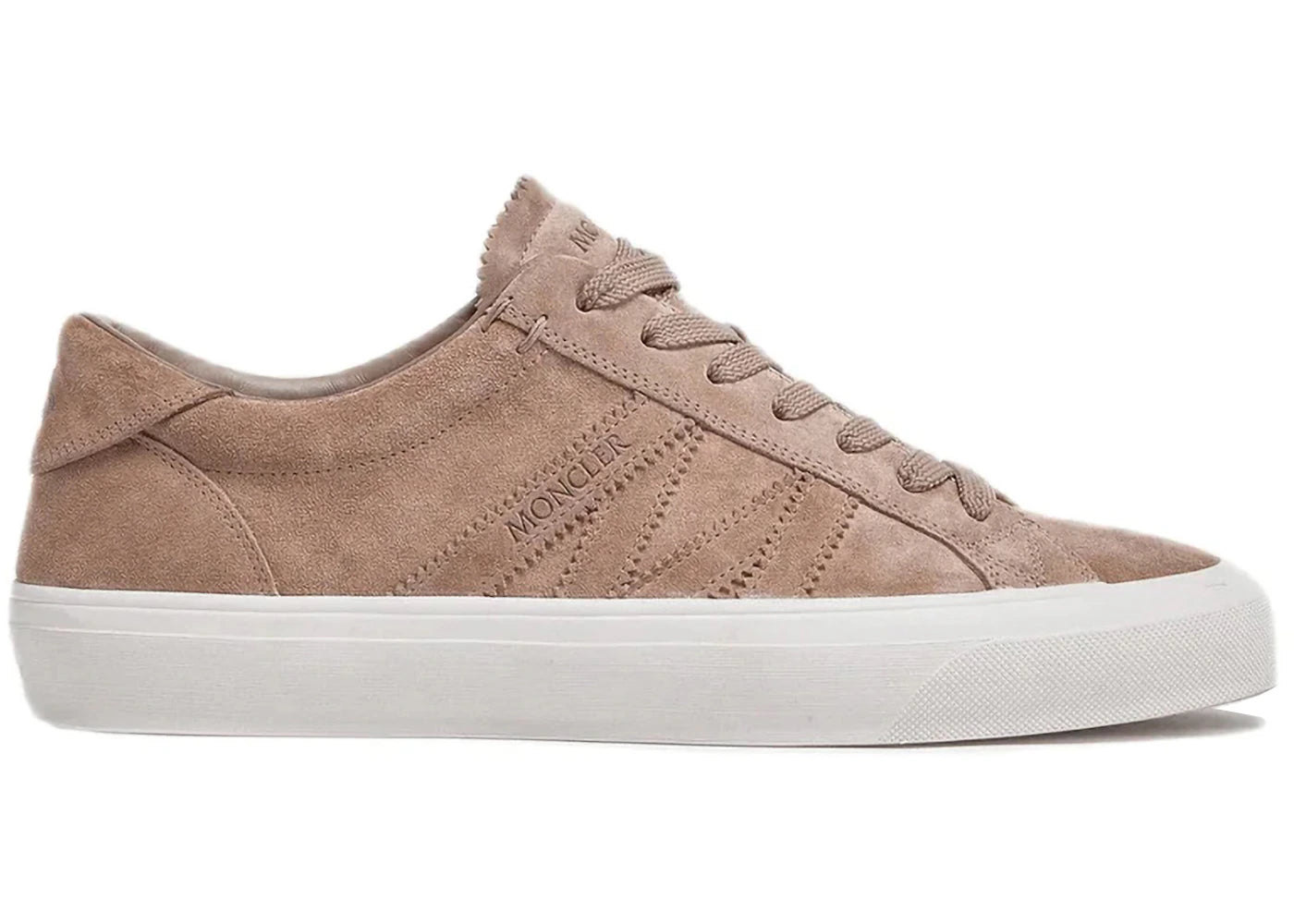 Moncler Monaco 2 Low Top Beige White