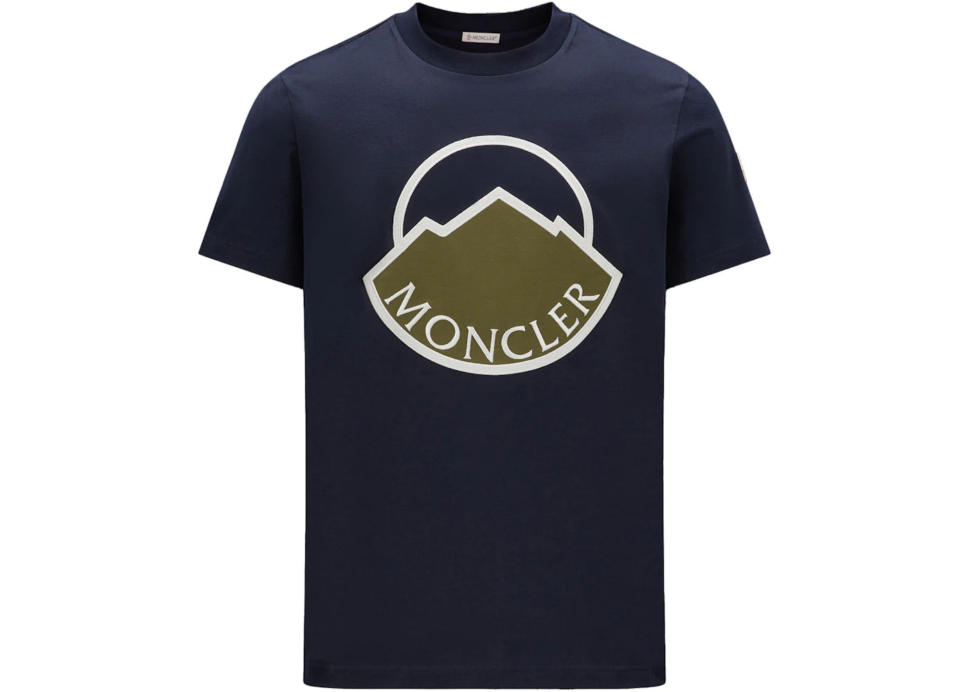 Moncler Mountain Logo T-shirt Navy Blue