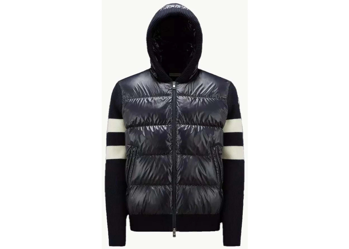 Moncler Padded Wool Cardigan Night Blue