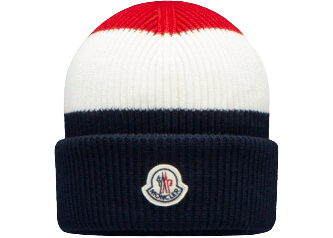 Moncler Stipred Tricolor Beanie Blue White Red