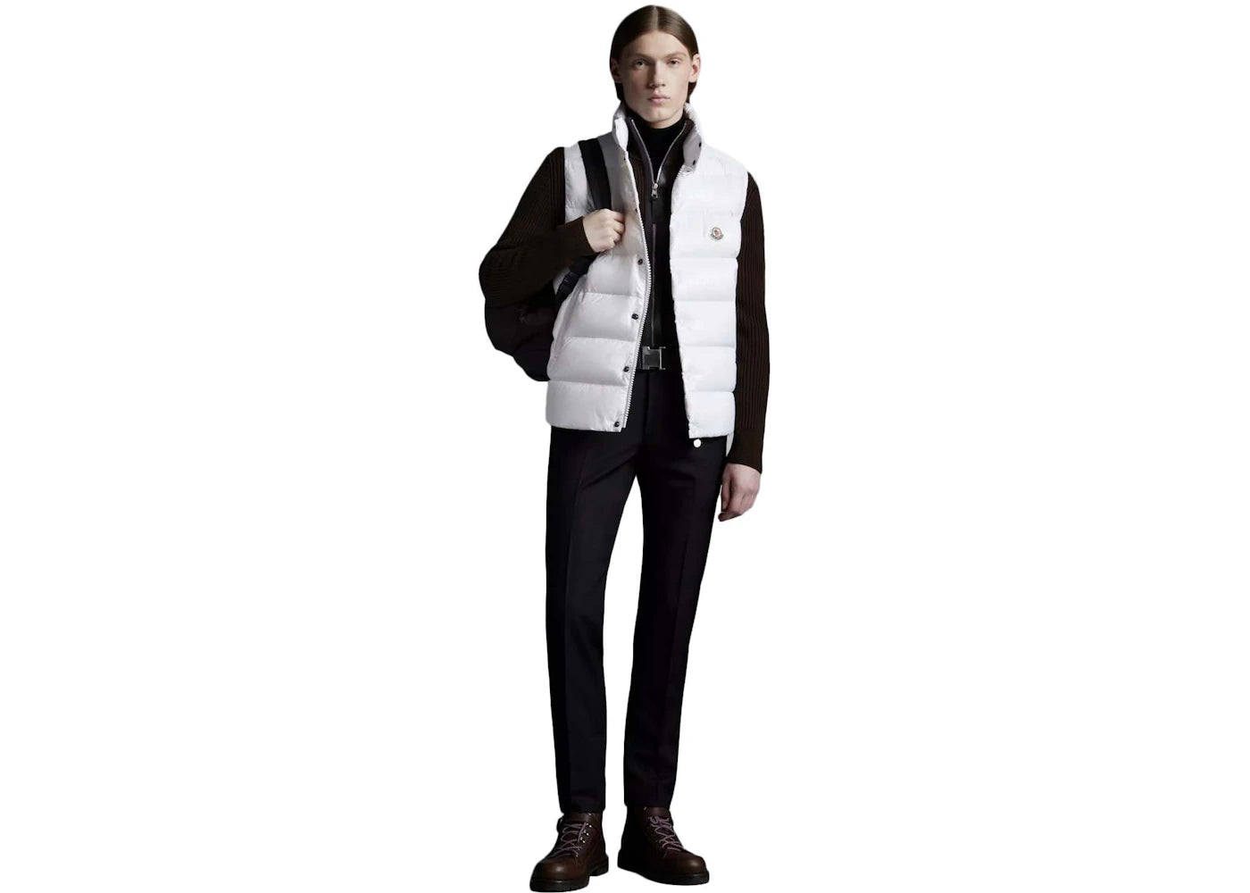 Moncler Tibb Vest Optical White