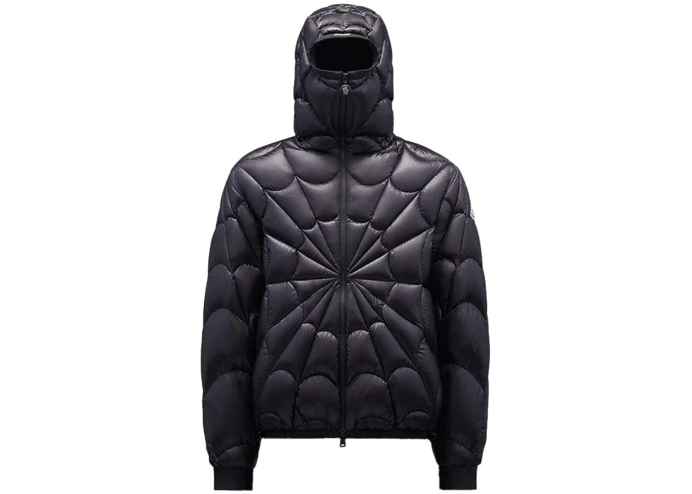 Moncler Violier Spider-Man Short Down Jacket Black