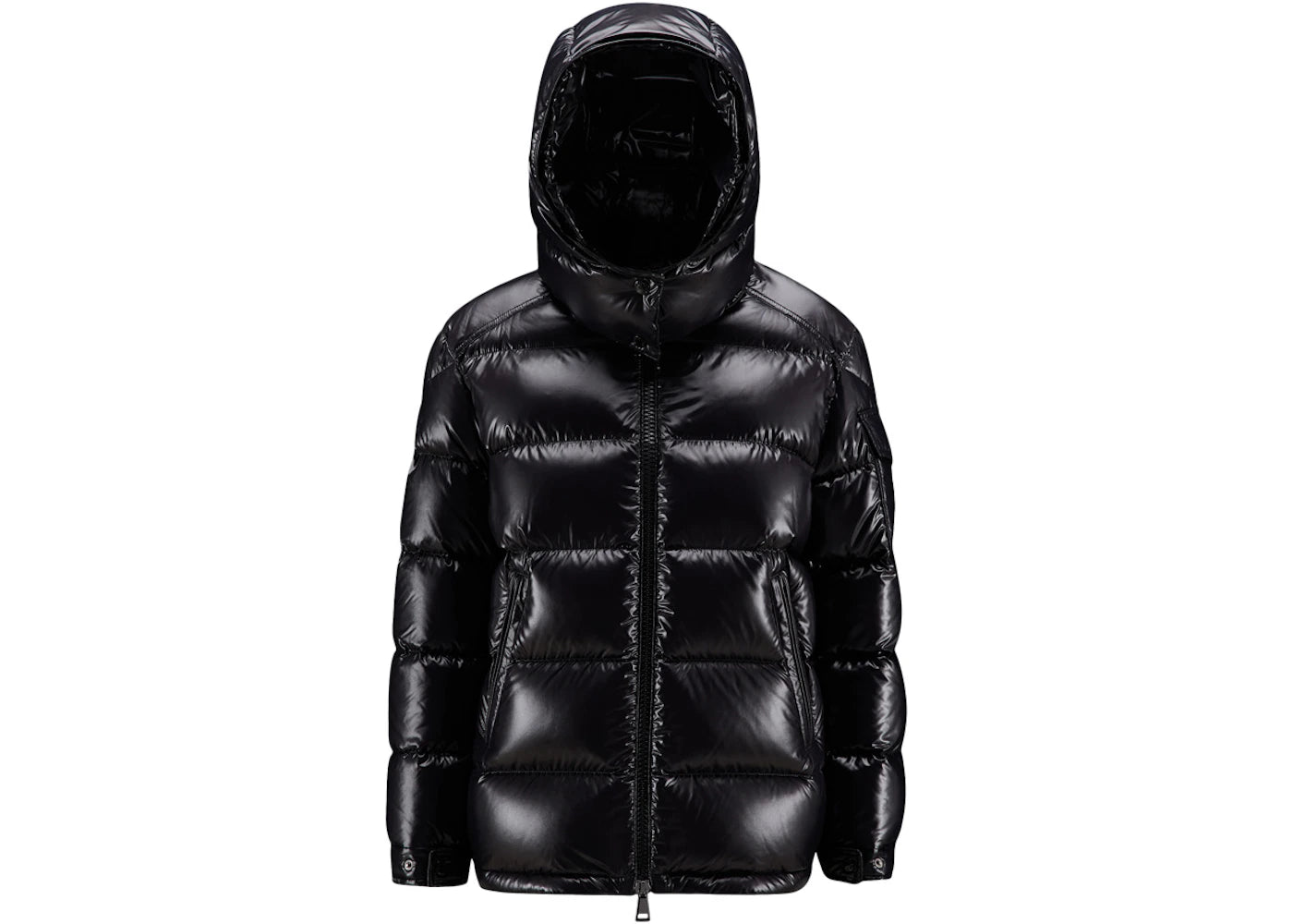 Moncler Women's Maire Short Down Jacket Glossy Black