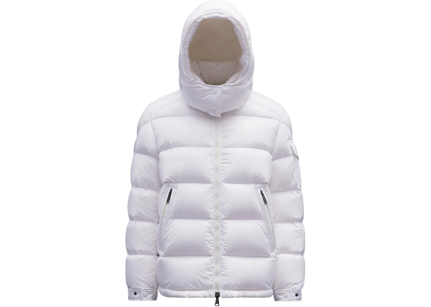 Moncler Women's Maire Short Down Jacket Glossy Off White