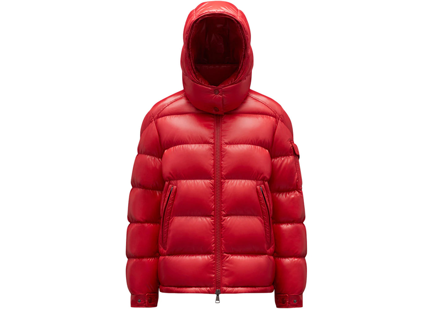 Moncler Women's Maire Short Down Jacket Glossy Ruby Red