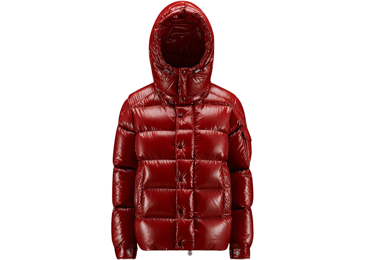 Moncler Women's Maya 70th Anniversary Special Edition Short Down Jacket Berry Red