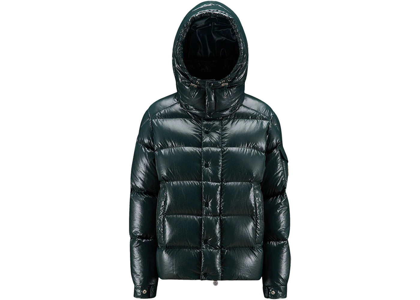 Moncler Women's Maya 70th Anniversary Special Edition Short Down Jacket Forest Green