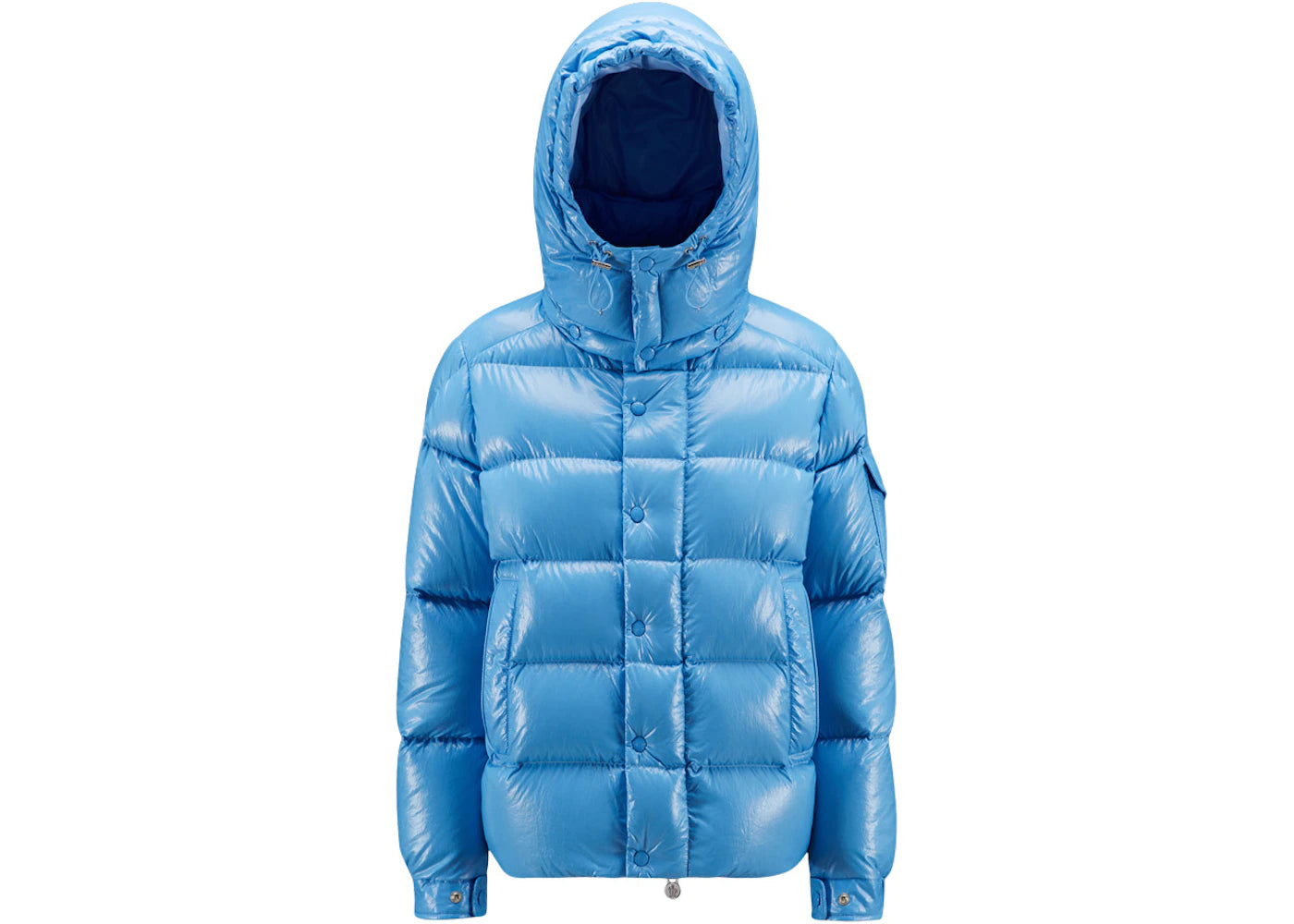 Moncler Women's Maya 70th Anniversary Special Edition Short Down Jacket Sky Blue