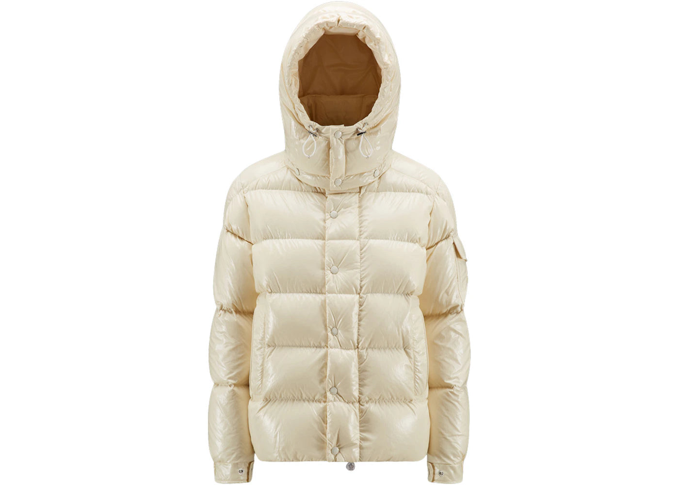 Moncler Women's Maya 70th Anniversary Special Edition Short Down Jacket Snowflake White