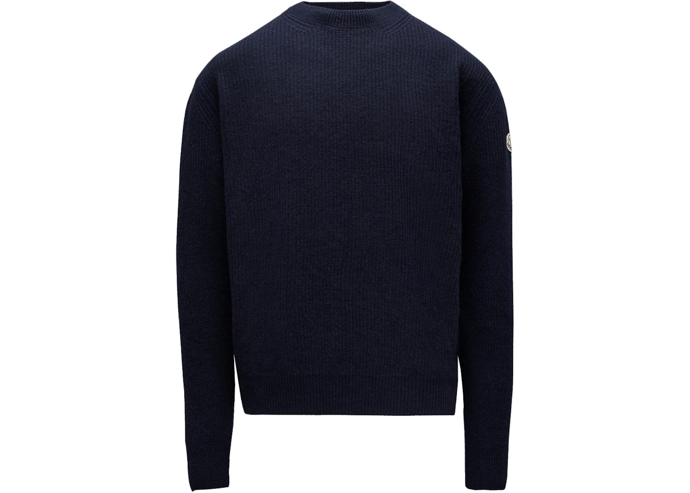 Moncler Wool and Cashmere Knit Sweater Ink Blue