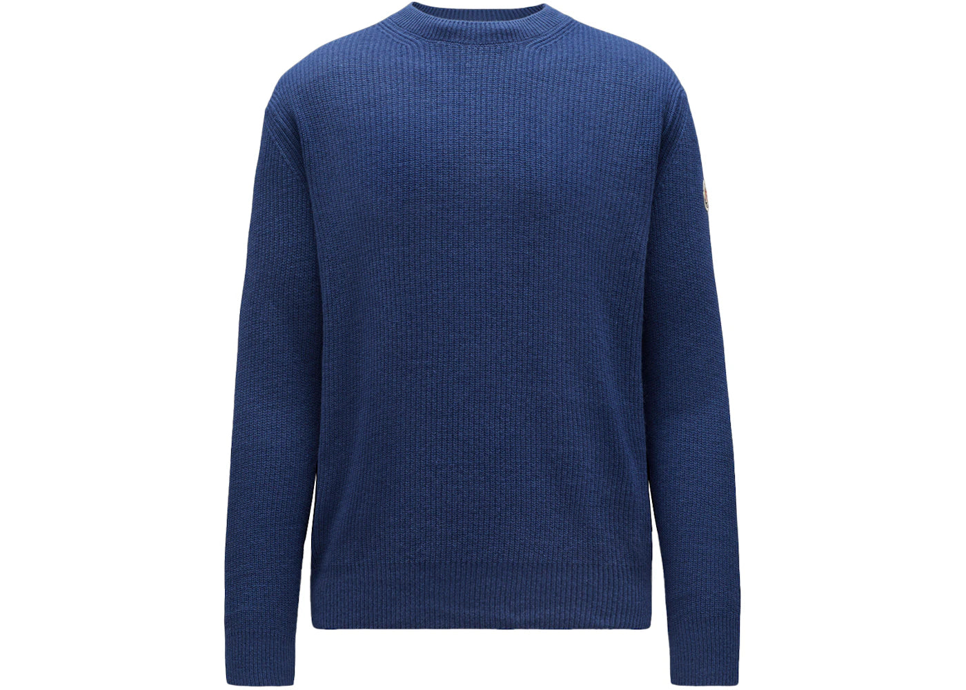 Moncler Wool and Cashmere Knit Sweater Navy Blue