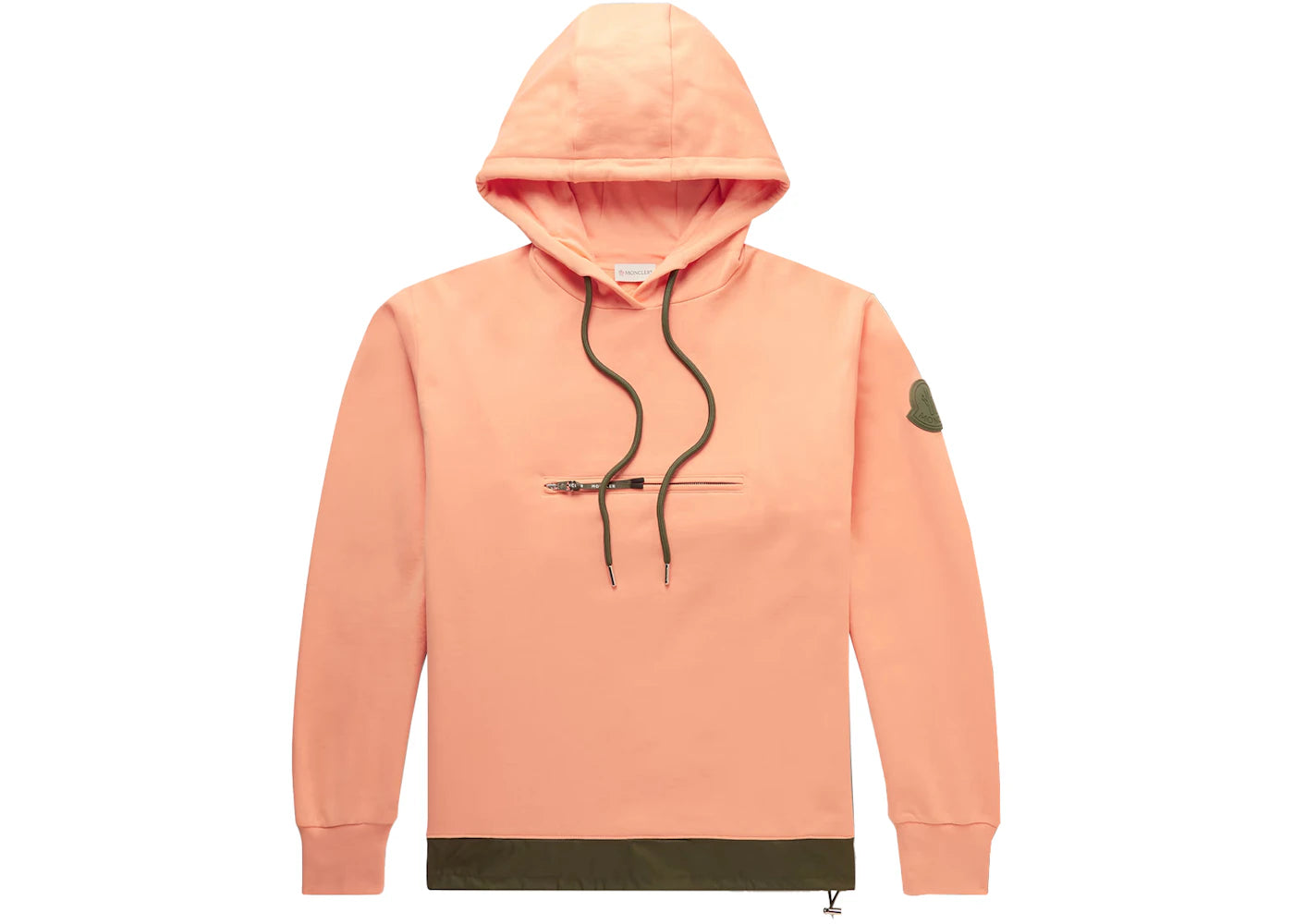 Moncler Zip Pocket Hoodie Orange