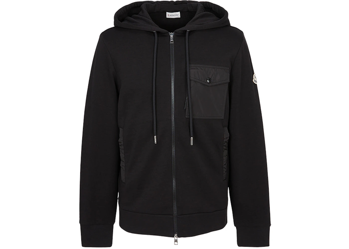 Moncler Zip Up Sweatshirt Black