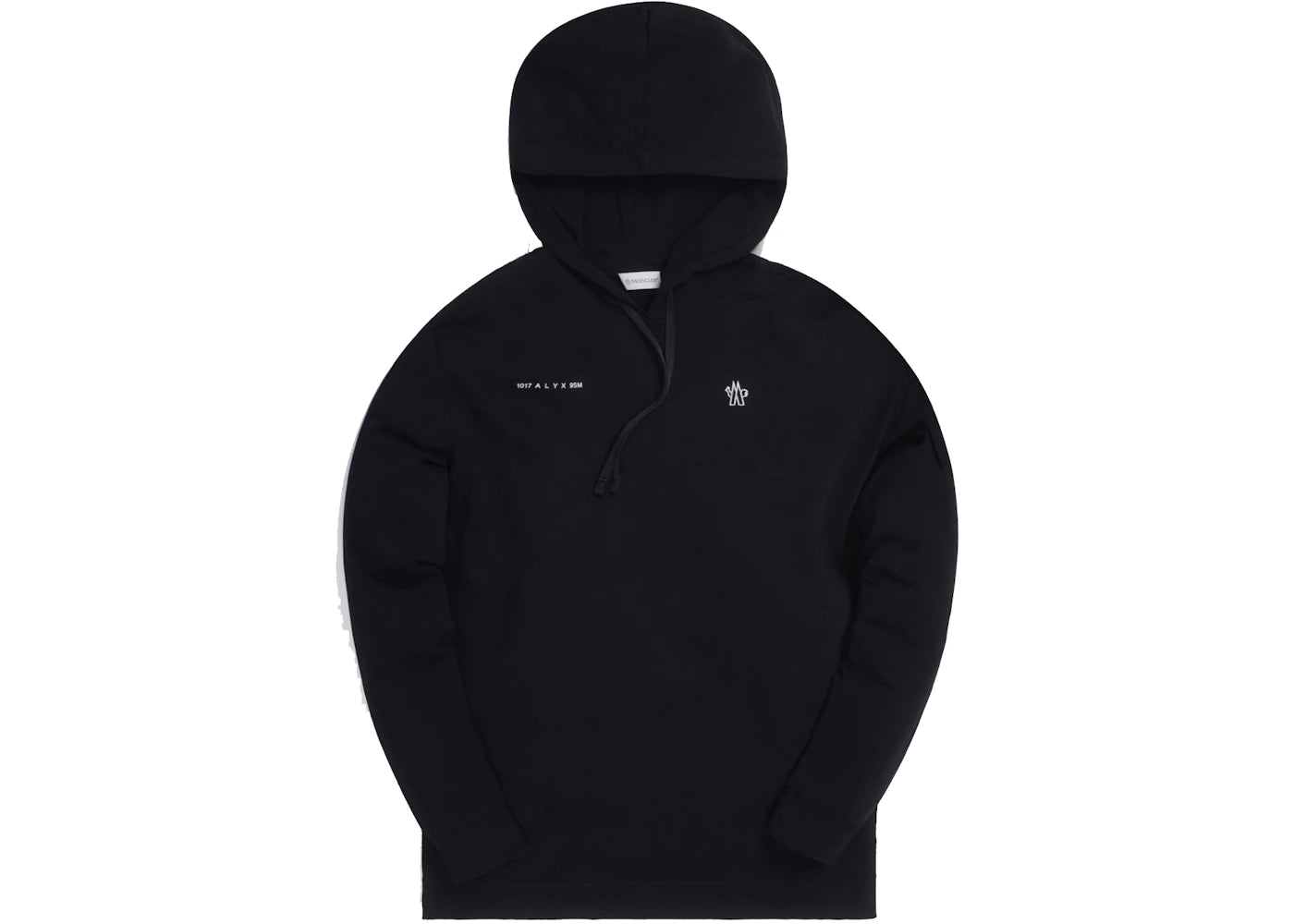 Moncler x 1017 Alyx 9SM Jersey Double Logo Hoodie Black