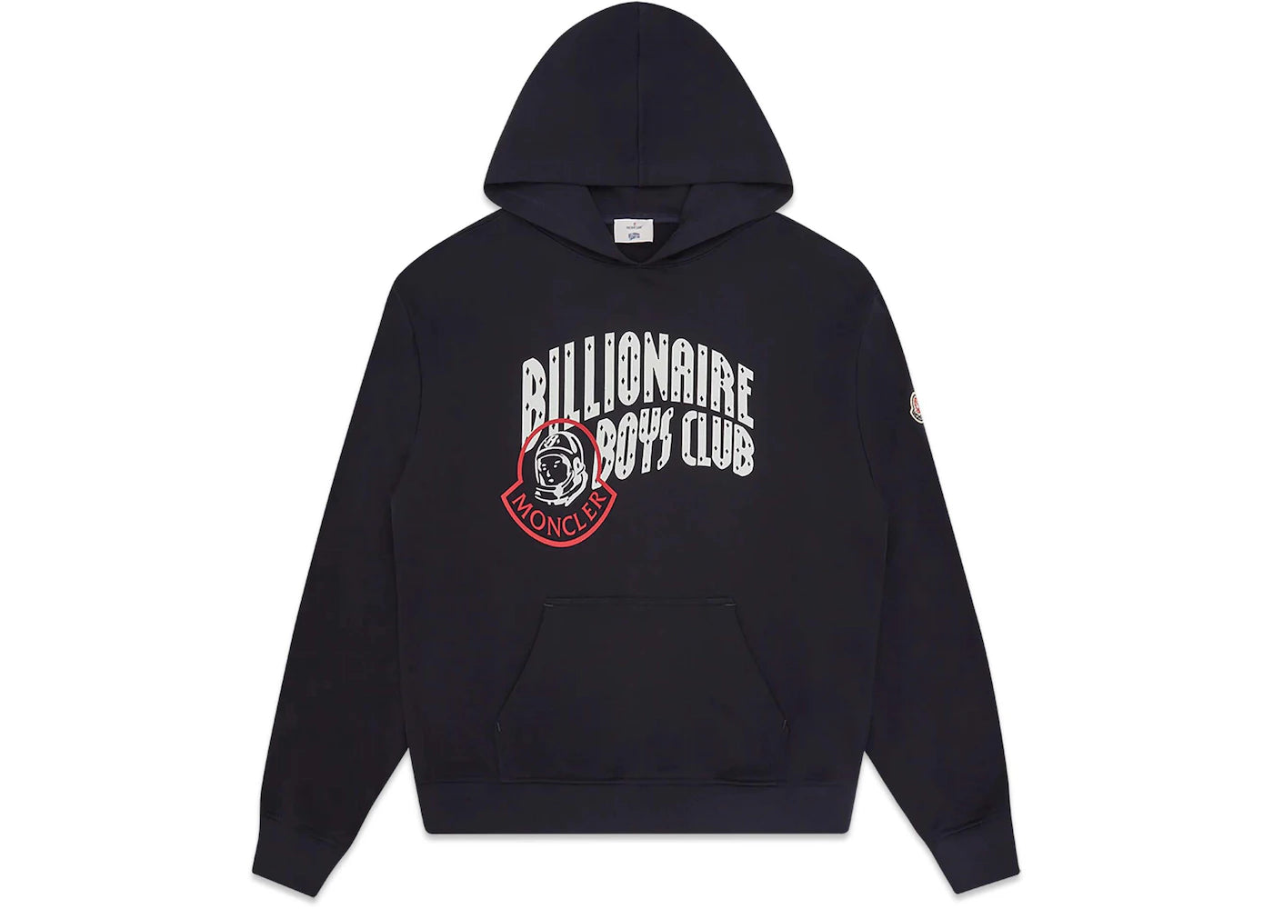 Moncler x Billionaire Boys Club Logo Hoodie Dark Navy Blue