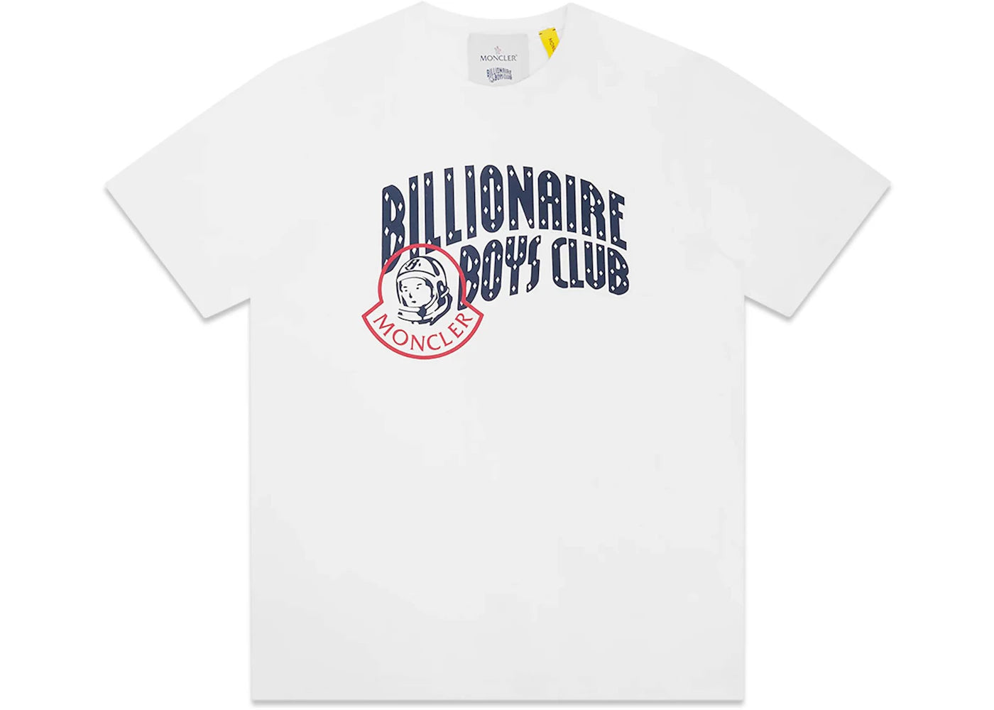 Moncler x Billionaire Boys Club Logo T-shirt Silk White