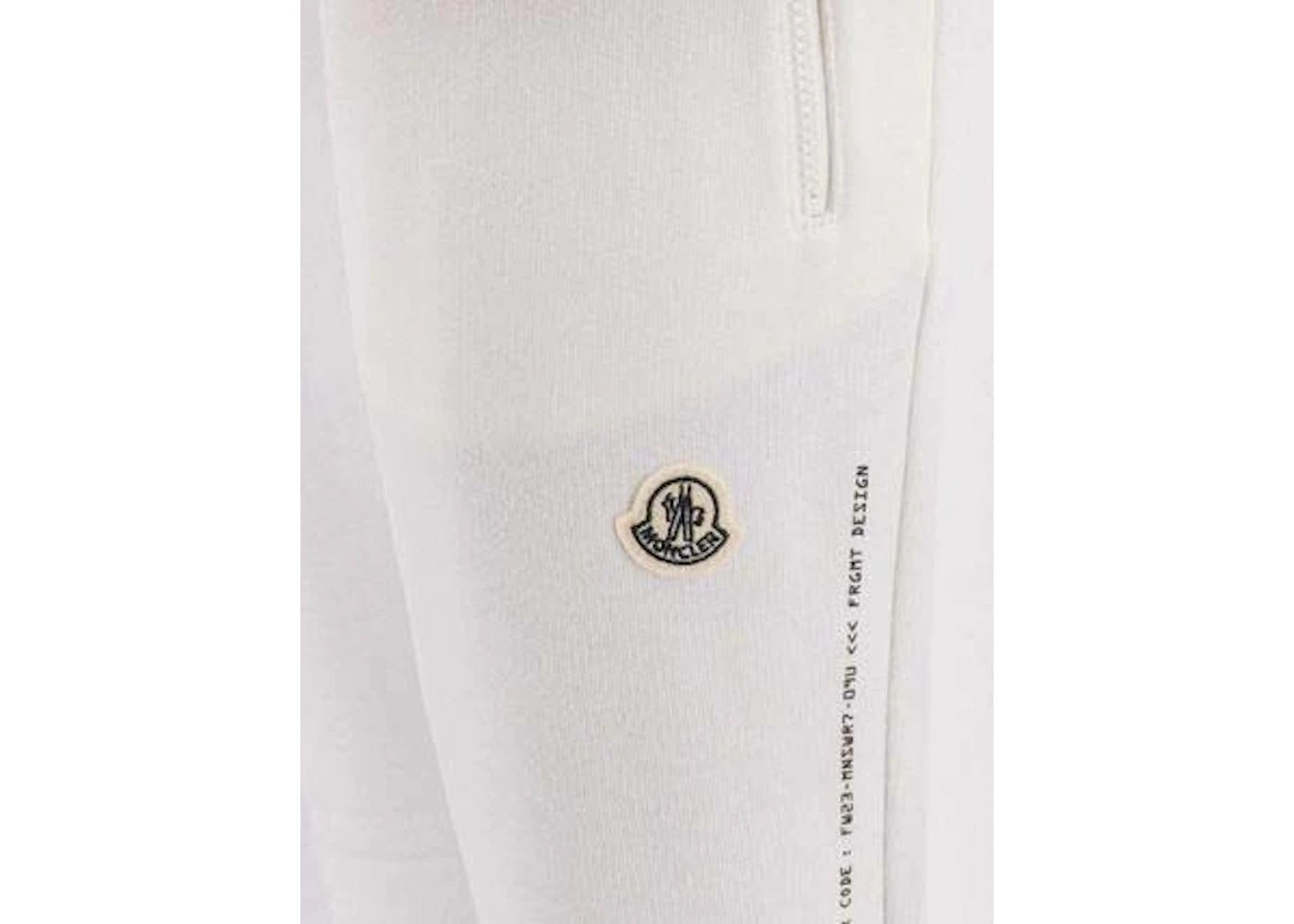 Moncler x Fragment Hiroshi Fujiwara Jersey Jogging Pants White
